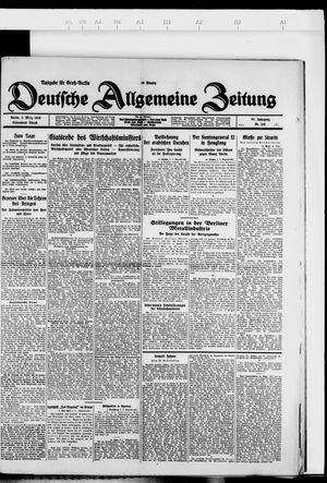 Deutsche allgemeine Zeitung on Mar 3, 1928