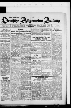 Deutsche allgemeine Zeitung on Mar 13, 1928