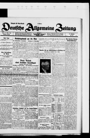 Deutsche allgemeine Zeitung on Mar 27, 1928