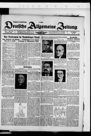 Deutsche allgemeine Zeitung vom 07.04.1928