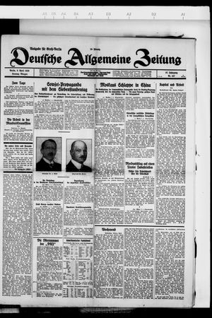 Deutsche allgemeine Zeitung vom 08.04.1928
