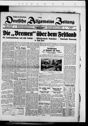 Deutsche allgemeine Zeitung vom 14.04.1928