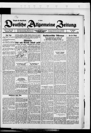 Deutsche allgemeine Zeitung vom 19.04.1928