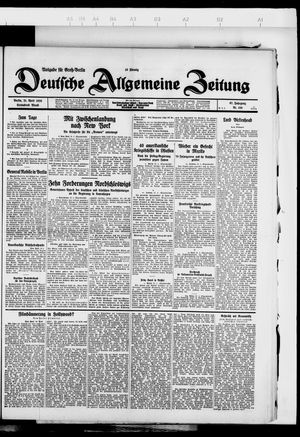 Deutsche allgemeine Zeitung on Apr 21, 1928
