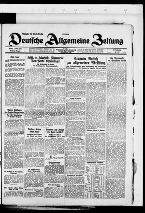 Deutsche allgemeine Zeitung vom 01.05.1928