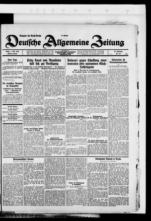Deutsche allgemeine Zeitung on May 7, 1928