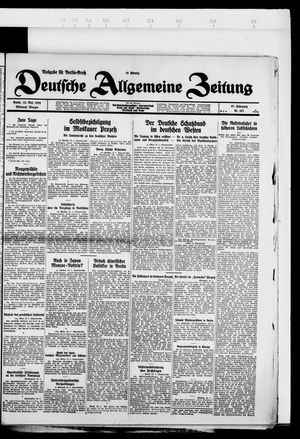 Deutsche allgemeine Zeitung on May 23, 1928