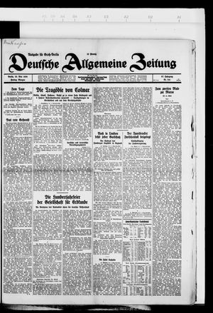 Deutsche allgemeine Zeitung on May 25, 1928