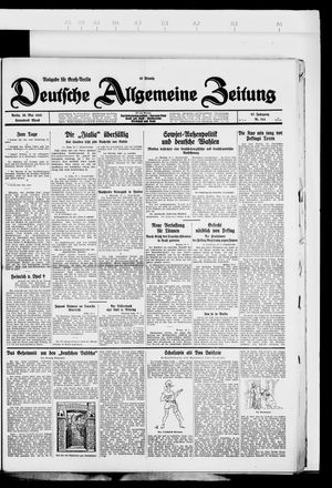 Deutsche allgemeine Zeitung on May 26, 1928