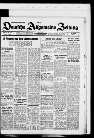 Deutsche allgemeine Zeitung vom 27.05.1928