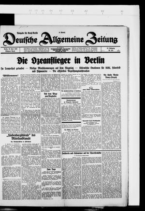 Deutsche allgemeine Zeitung on Jun 20, 1928