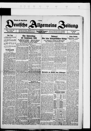 Deutsche allgemeine Zeitung on Jun 22, 1928