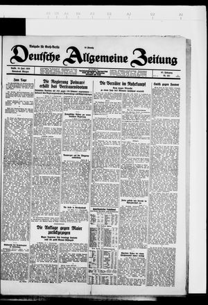 Deutsche allgemeine Zeitung vom 30.06.1928