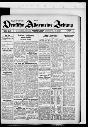 Deutsche allgemeine Zeitung vom 10.07.1928