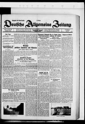 Deutsche allgemeine Zeitung on Jul 21, 1928