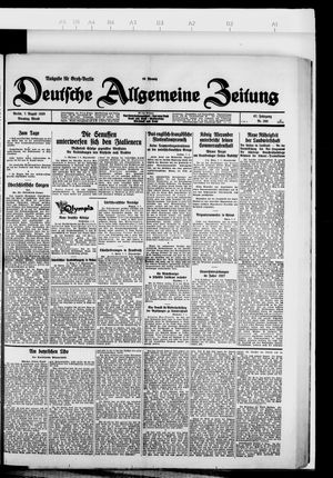 Deutsche allgemeine Zeitung vom 07.08.1928
