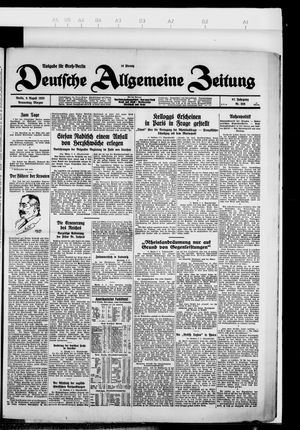 Deutsche allgemeine Zeitung vom 09.08.1928