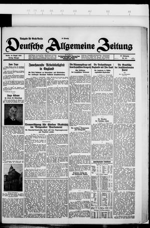 Deutsche allgemeine Zeitung vom 10.08.1928