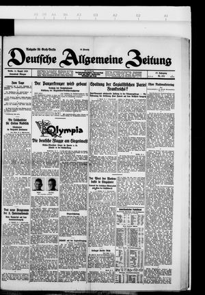 Deutsche allgemeine Zeitung vom 11.08.1928