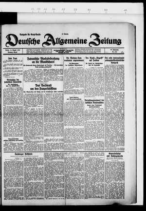 Deutsche allgemeine Zeitung vom 14.08.1928
