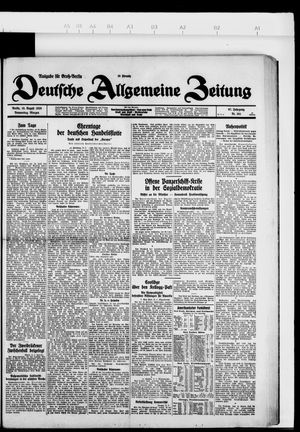 Deutsche allgemeine Zeitung vom 16.08.1928
