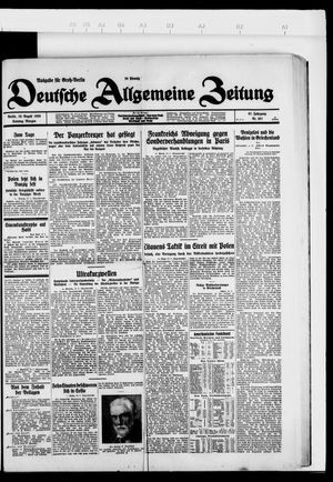 Deutsche allgemeine Zeitung vom 19.08.1928