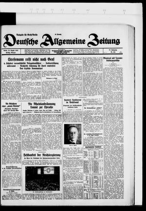 Deutsche allgemeine Zeitung on Aug 24, 1928