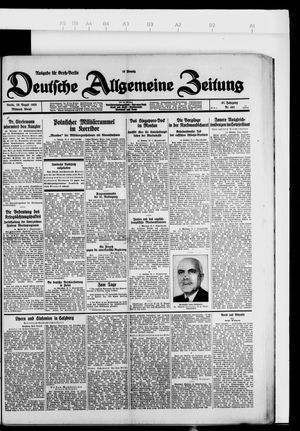Deutsche allgemeine Zeitung vom 29.08.1928