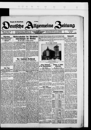 Deutsche allgemeine Zeitung vom 30.08.1928