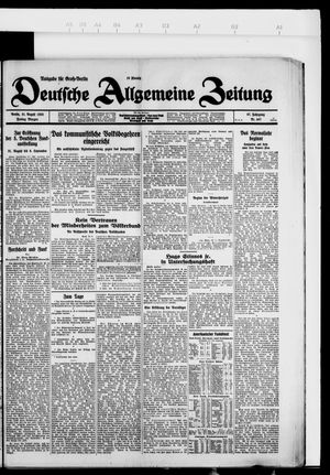 Deutsche allgemeine Zeitung vom 31.08.1928
