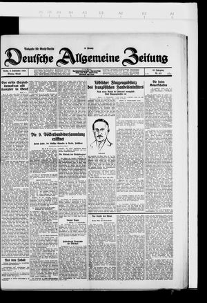 Deutsche allgemeine Zeitung on Sep 3, 1928