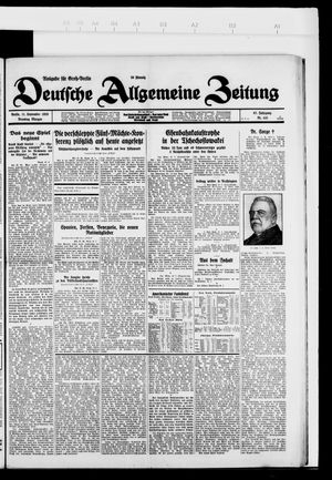 Deutsche allgemeine Zeitung vom 11.09.1928