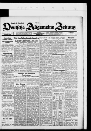 Deutsche allgemeine Zeitung vom 13.09.1928
