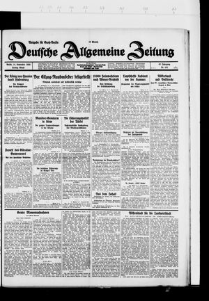 Deutsche allgemeine Zeitung on Sep 14, 1928