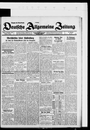 Deutsche allgemeine Zeitung vom 18.09.1928