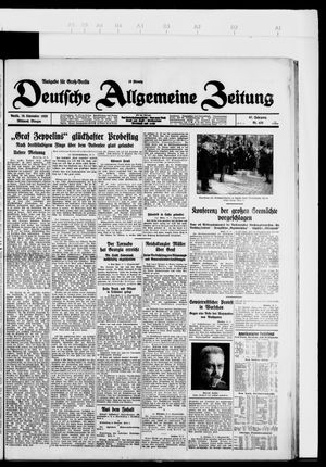 Deutsche allgemeine Zeitung vom 19.09.1928