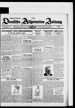 Deutsche allgemeine Zeitung on Sep 20, 1928