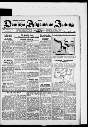 Deutsche allgemeine Zeitung on Sep 22, 1928