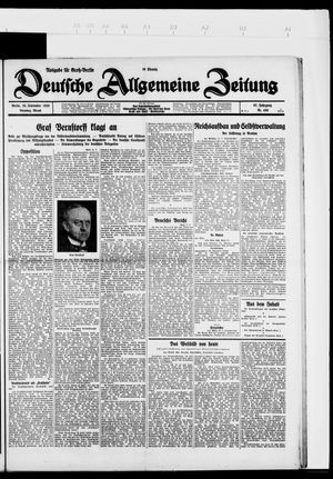 Deutsche allgemeine Zeitung vom 25.09.1928