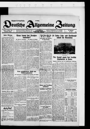 Deutsche allgemeine Zeitung vom 06.10.1928