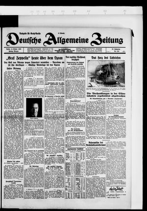 Deutsche allgemeine Zeitung vom 12.10.1928