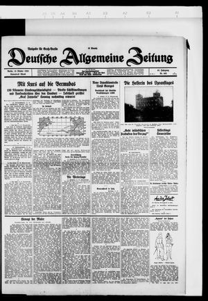 Deutsche allgemeine Zeitung on Oct 13, 1928