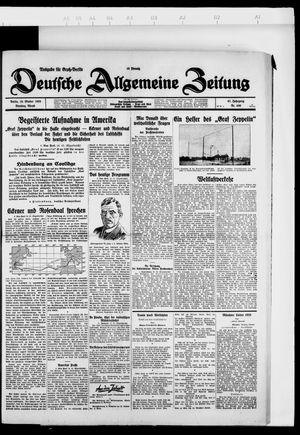 Deutsche allgemeine Zeitung vom 16.10.1928