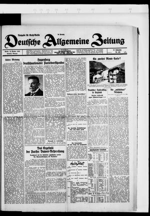 Deutsche allgemeine Zeitung vom 21.10.1928