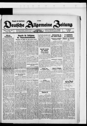Deutsche allgemeine Zeitung vom 22.10.1928