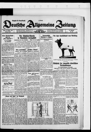 Deutsche allgemeine Zeitung vom 26.10.1928