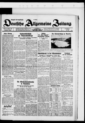 Deutsche allgemeine Zeitung vom 27.10.1928