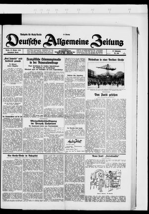 Deutsche allgemeine Zeitung vom 27.10.1928