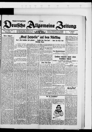 Deutsche allgemeine Zeitung vom 29.10.1928