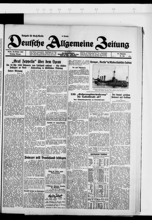 Deutsche allgemeine Zeitung vom 30.10.1928